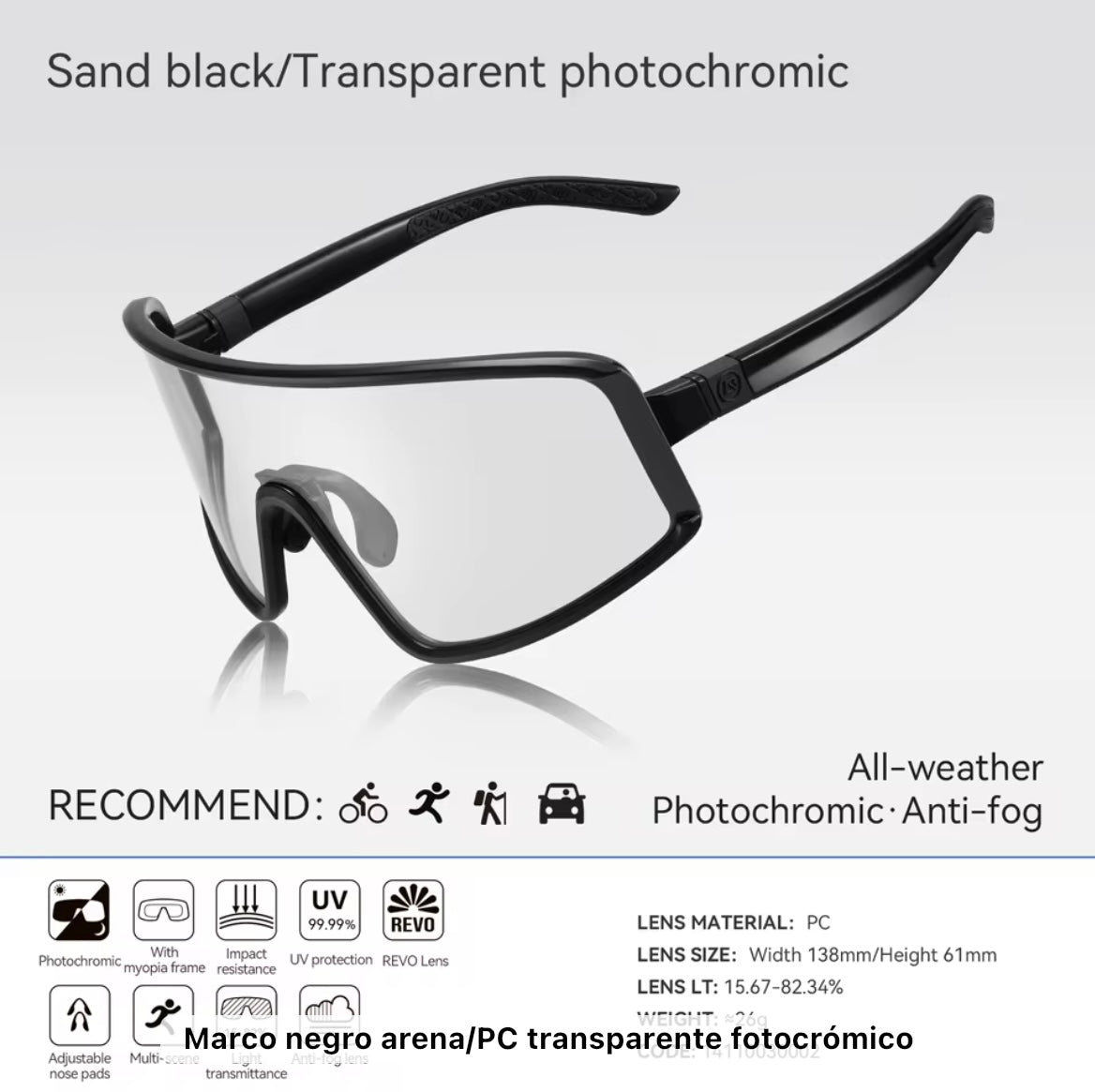 Fotocromáticos Sand Black