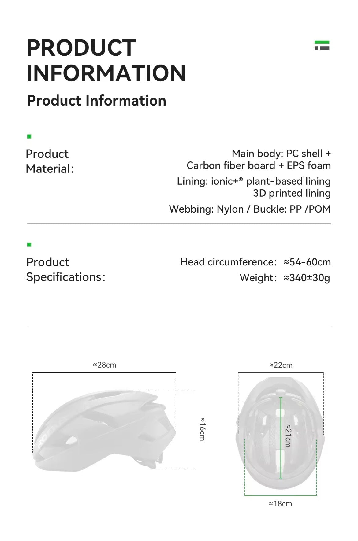 Casco Rockbros Carbón