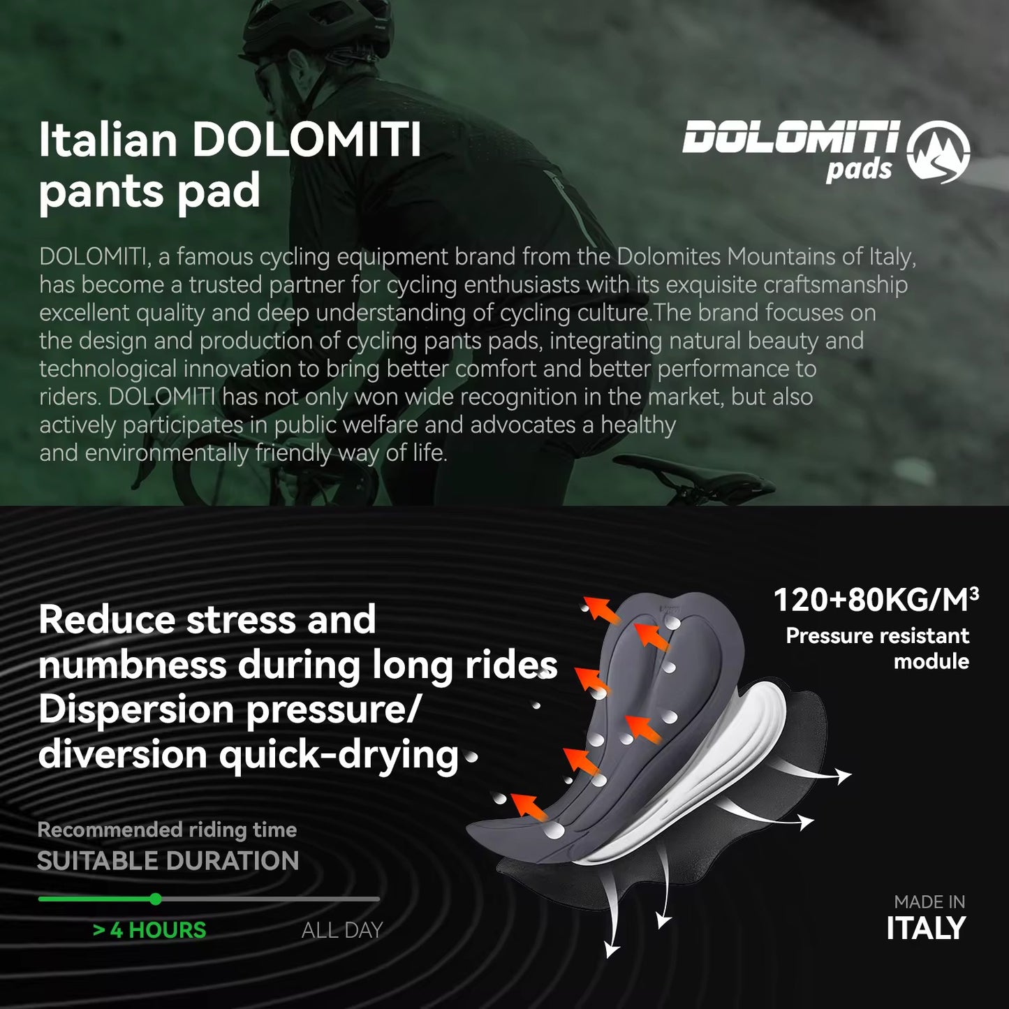 Culotte Dolomiti pad Gris
