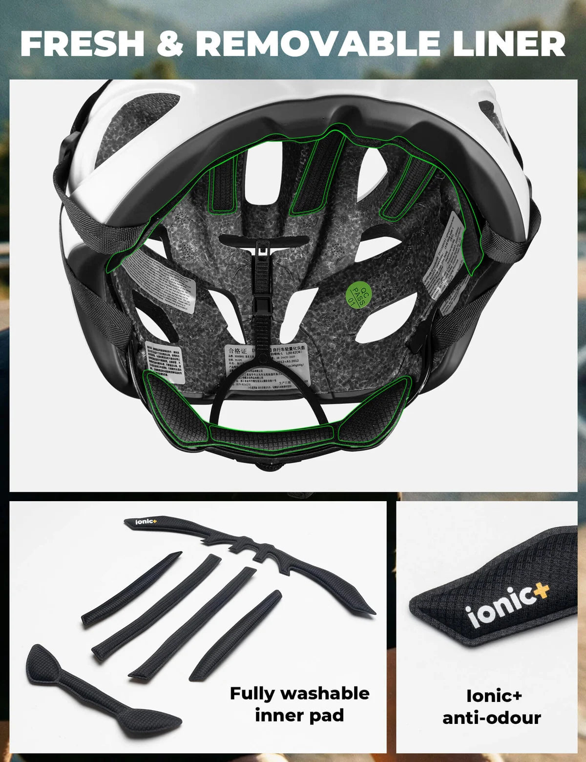 Rockbros White Helmet