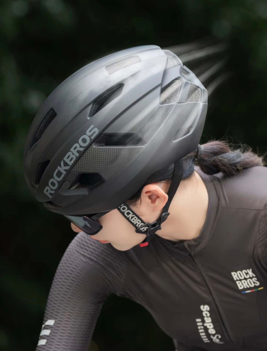 Casco Rockbros Carbón