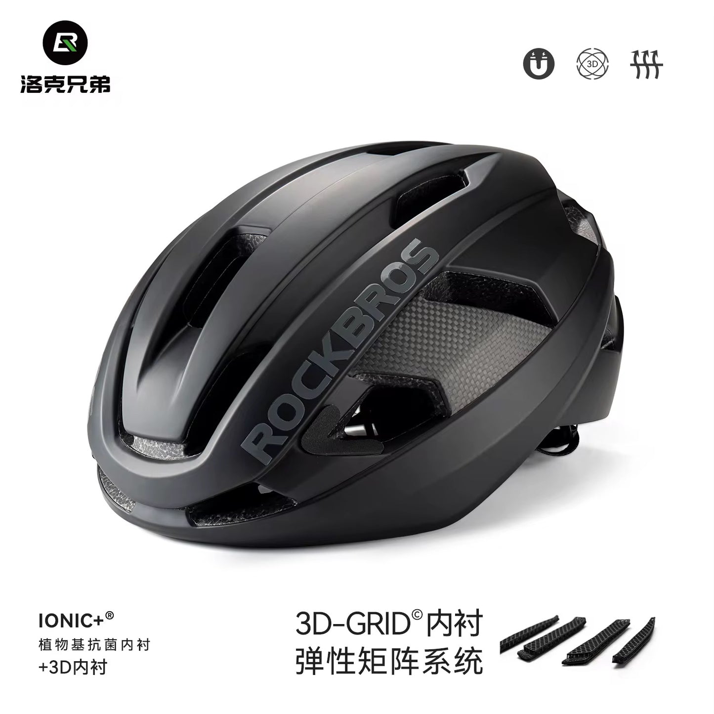 Casco Rockbros Carbón